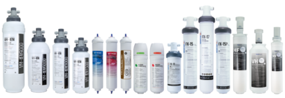 Range of Microfilter water purification filters